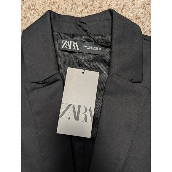 ZARA women's Black VEST, Size Small slightly cropped styling, NWT - Picture 7 of 12